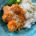 まりｷﾁ's cooksnap of when they made ミートボールのトマトソース煮込み.