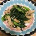 サヤ：−）'s cooksnap of when they made 材料2品！春菊とウインナーの炒めもの.