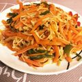 旦那様はスリランカ人's cooksnap of when they made 人参しめじピーマンのきんぴら.