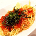 Rize♡'s cooksnap of when they made 鮭といくらの和風スパゲティー.