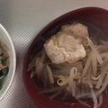 ルルルるか☆'s cooksnap of when they made 鶏団子と大根もやし簡単スープ.