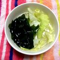 らて♪'s cooksnap of when they made シャキッとレタススープ.