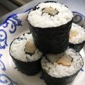 sugarbeast's cooksnap of when they made 大葉とたくあんの細巻寿司.