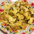 ☆ゆみよ☆'s cooksnap of when they made 高菜漬と豆腐で＊卵とじ.