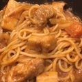 クックQ3TZ86☆'s cooksnap of when they made カレーをリメイク パスタ ボロネーゼ風.