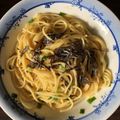 naaa♡3's cooksnap of when they made 簡単ヘルシー！塩こんぶde卵かけスパ.