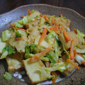 lunatomo's cooksnap of when they made 春ｷｬﾍﾞﾂと厚揚げのﾆﾝﾆｸ味噌炒め♪.