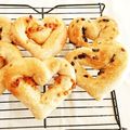 yukari527's cooksnap of when they made ハートショコラバゲット♡*:..