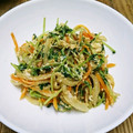 みぽぴぽ's cooksnap of when they made 豆苗の甘醤油たまご炒め.