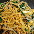 クック19HV21☆'s cooksnap of when they made にら焼きそば.