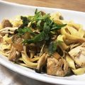 小夏チャン's cooksnap of when they made 鶏肉としめじの和風パスタ.