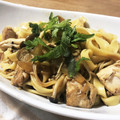 小夏チャン's cooksnap of when they made 鶏肉としめじの和風パスタ.