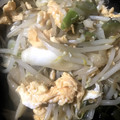 めいちママ＊'s cooksnap of when they made 簡単✿もやしとザーサイと卵の炒めもの.