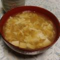 らぶにゃんG's cooksnap of when they made 卵入り あんかけ豆腐汁 お吸い物.