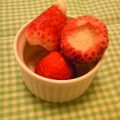 まやっきー！'s cooksnap of when they made おうちで手作り♪一粒苺ミルクアイス.