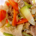 エフティ's cooksnap of when they made 長ねぎと豚小間肉の塩だれ炒め.