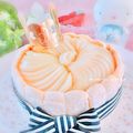 naru＊café's cooksnap of when they made ふんわり洋梨ババロアのシャルロットケーキ.