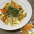 ジョングレ's cooksnap of when they made ♡ペヤングソースで焼きうどん♡.