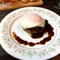 misatona's cooksnap of when they made 玉ねぎと目玉焼きのハンバーグタワー.