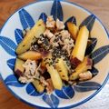 カバゴン's cooksnap of when they made さつまいもをおかずに♪にんにく醤油で.