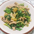 にゃんこ7's cooksnap of when they made 豚肉と春菊のオイスターマヨ炒め.