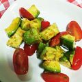 まさむにゃ。's cooksnap of when they made アボカドトマト つわり中や葉酸摂取に。.