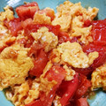 keikogu's cooksnap of when they made トマトと卵の炒めもの（西紅柿炒鶏蛋）.