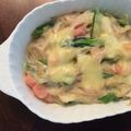 フランクフルトJr's cooksnap of when they made フライパンだけ！7分でもやしグラタン！.