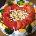 skdmk's cooksnap of when they made 記念日・誕生日に♡ハートが可愛いサラダ.