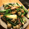 ae86_km's cooksnap of when they made にらときのことベーコンの柚子胡椒炒め.