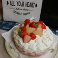 わたしはさわ's cooksnap of when they made 苺のヨーグルトケーキ✾フレジェ風.