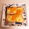 ❁Abake❁'s cooksnap of when they made ポテサラ×ミカン　リメイクトースト.