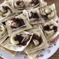 たしろさん's cooksnap of when they made 余った餃子の皮で、おやつガレット風！.