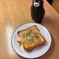 MEME72's cooksnap of when they made ハムチーズトースト.
