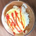kakkmj's cooksnap of when they made 60秒！かんたん朝オムライス！.