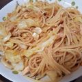クックPKJQCB☆'s cooksnap of when they made キャベツとツナのバター醤油パスタ.