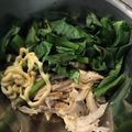 ae86_km's cooksnap of when they made 小松菜とサラダチキンのオイマヨあえ.