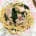 minta25°'s cooksnap of when they made キノコとほうれん草の和風パスタ.