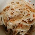 料理する男子's cooksnap of when they made れんこんの梅肉和え.