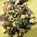 gakukoko's cooksnap of when they made こんなに簡単！美味しい春菊と蒟蒻の白和え.