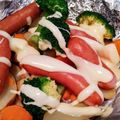 いちごちょこ0415's cooksnap of when they made シャウとポテトのホイル焼きフォンデュがけ.