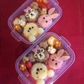 クック32D225☆'s cooksnap of when they made ツムツム☆プーさんとピグレットのキャラ弁.