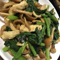 クックR9QJIM☆'s cooksnap of when they made ほうれん草と油揚げとなめこの炒め物.