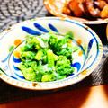 makichihua's cooksnap of when they made 菜の花とカニ蒲鉾のおろしあえ♪.