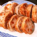 にこにこぷーちん's cooksnap of when they made カニカマとはんぺんでレンコンの挟み揚げ☆.
