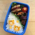 minch＊＊'s cooksnap of when they made くま型deトラくんのお弁当＊キャラ弁.