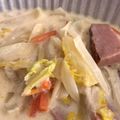 まゆまルイ's cooksnap of when they made 簡単で美味しい白菜のミルクスープ.