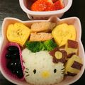 くまとこぐまとねこ's cooksnap of when they made 簡単＊キティちゃん弁当(キャラ弁).