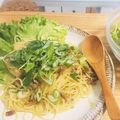 もぐドン's cooksnap of when they made ネギ好きな人へ！　ネギとサラミのパスタ.