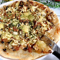 ３匹の大ぶたママ's cooksnap of when they made 簡単：５種のきのこの生地から作る即席ピザ.